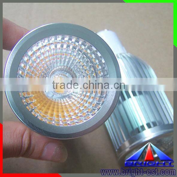 7W Epistar Dimmable 0-100% COB LED Spotlight GU10 12v
