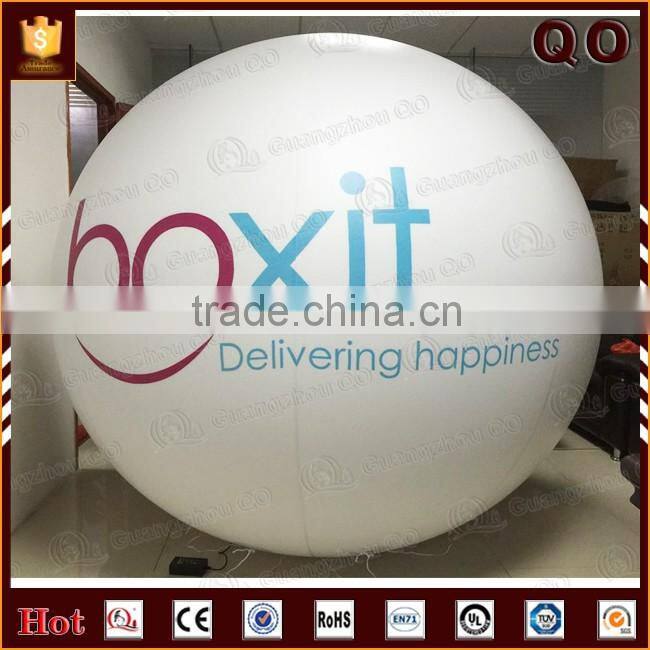 China supplier different size outdoor advertising helium light balloon with color changing