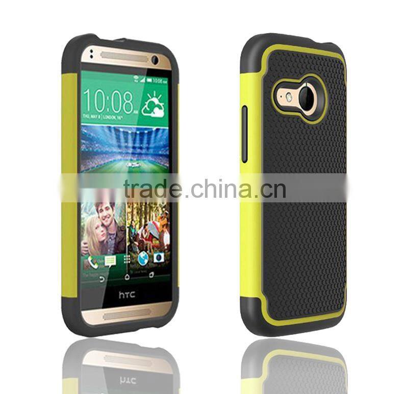 2015 New Universal sturdy and durable rugged ballistic shockproof defender cheap ballistic durable TPU case for HTC One M8 mini