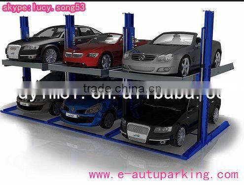 Two post parking system,hotsale two post parking stacker