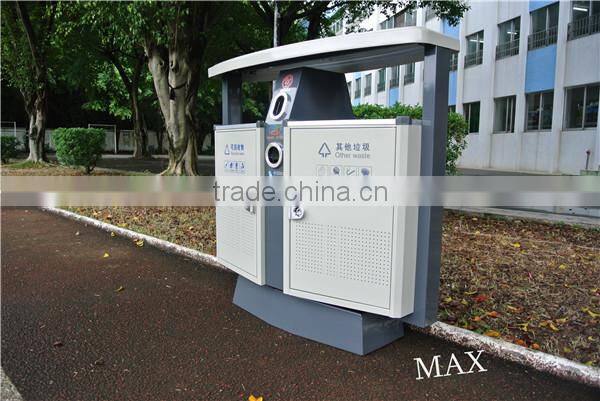 Max-HK14 School/Park/Apartment Open Air Recycling Waste Dustbin