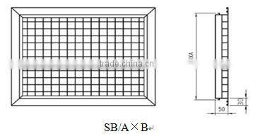Adjustable HVAC Electric Plate Ceiling Diffuser