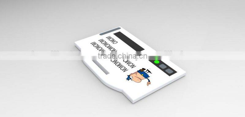 Badge with monitoring by GPS and Satellite