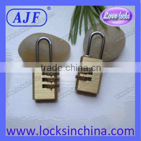 20mm Solid brass combination padlock with 3digits
