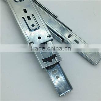 Jieyang kitchen iron 3-fold full extension ball bearing drawer guide rail