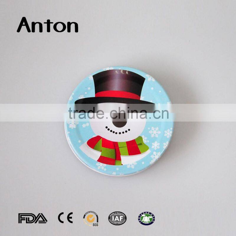 Canning drinking jars cartoon metal lids