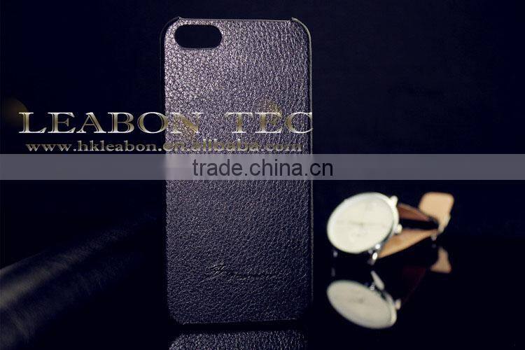 genuine leather phone case, ultra slim hard back case for iphone 5 5s, factory price