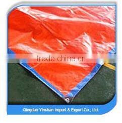 Make-to-order PE Tarp fabric wholesale tarpaulin with eyelet Striped Tarpaulin