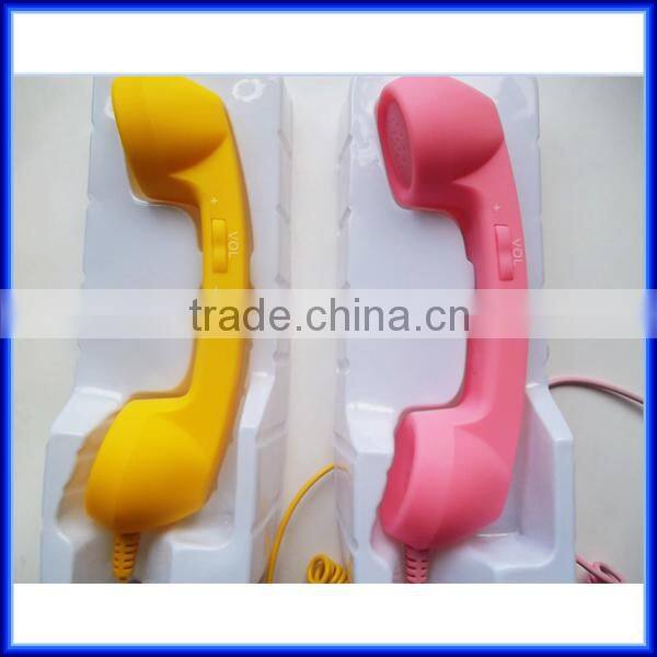 High quality Retro Mobile Phone Handset, Universal retro plastic telephone handset