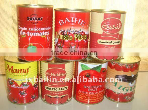 HOT!! 425g canned tomato recipe brix 28-30, easy/normal open,