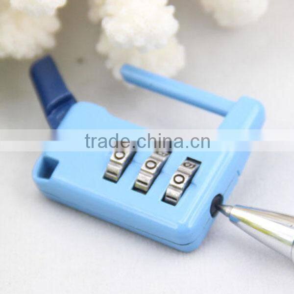 cheap keyless mechanical reset code safety promotional locks for bag
