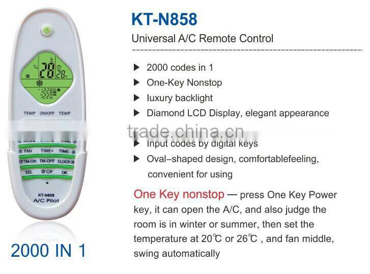 KT-N858 hot air conditioner remote control switch universal remote control