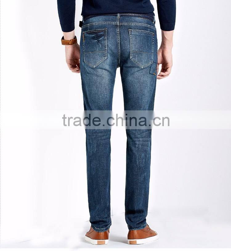 top design hot sales men fashion printed badges low rise jeans