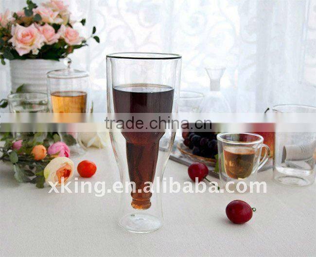 Clear borosilicate Glass tea cup by hand make