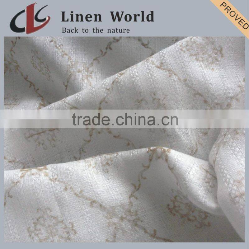 20s*14s High Quality Printed Linen Viscose Interwoven Fabric