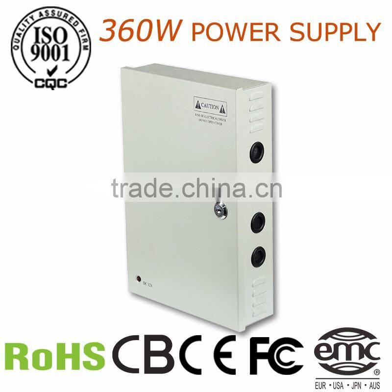 OEM High quality 360W CCTV 18 channel output switching led power suply