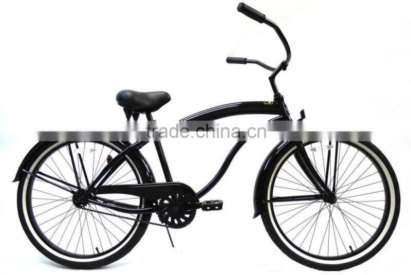 for UK market black mens 26" cruiser bike/wholesale cruiser bikes/beach cruiser for sale (PW-B26356)