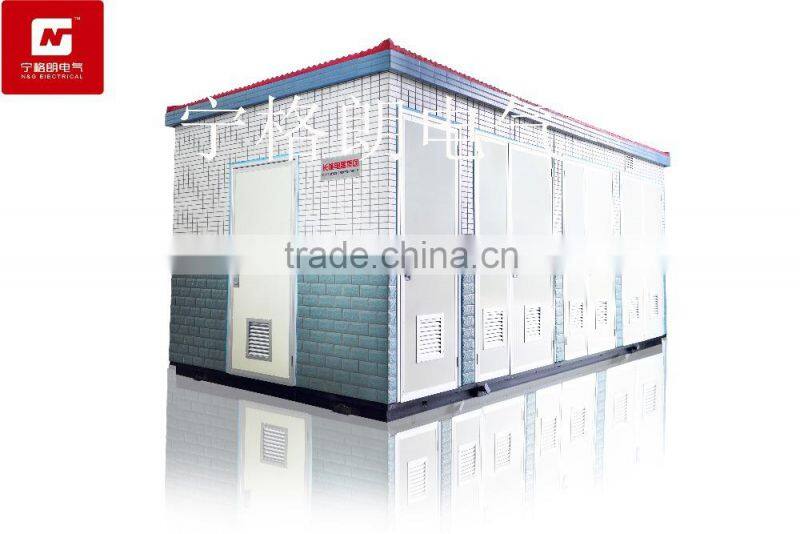prefabricated compact substation , pre-cast building switchgear substation