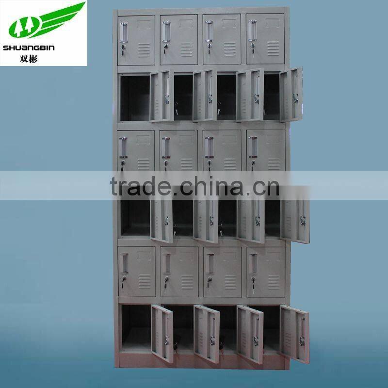 Full Height KD 24 Doors Metal Locker Storage Cabinets