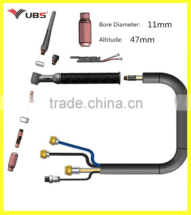 TIG Argon Arc Welding Torch parts WP-17.18.26 Ceramic Nozzle 10N47 11*47 7#
