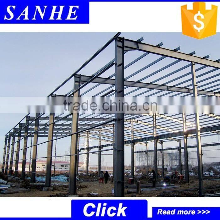 long-span prefabricated modular steel structure warehouse buildings