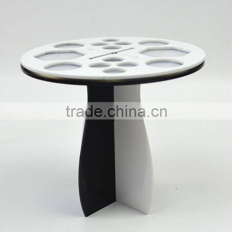 Round Acrylic cool makeup brush frame brush rack drying