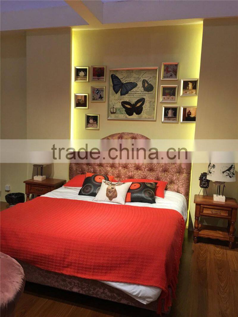 China professional classical fabric bed