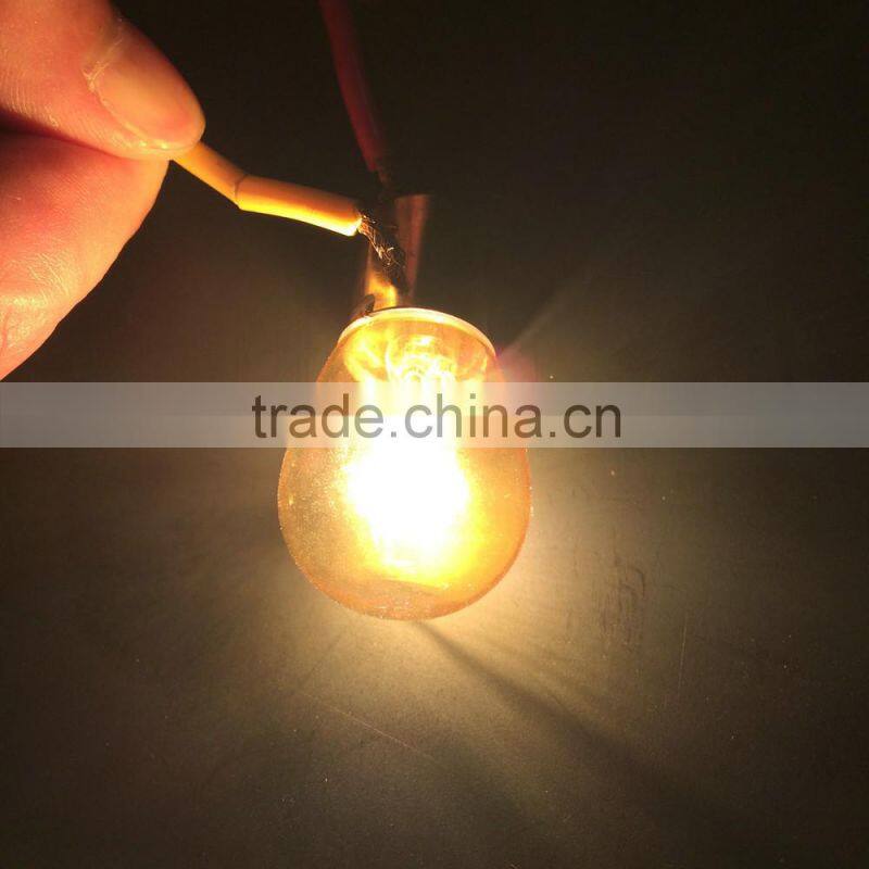 21/5W 12V BA15D Halogen Yellow Car Motorcycle Indicator Brake Light Tail light