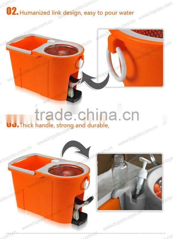 Professional Spin Mop With Pedal Factory from Wuyi TOP plastic industry