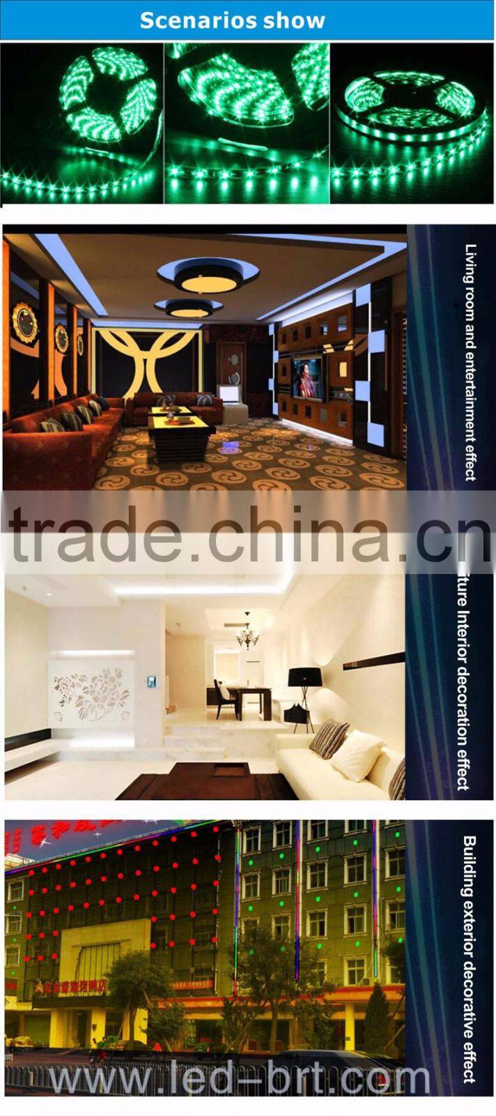 12v high lumen per meter 8mm 4.8 watt led strip