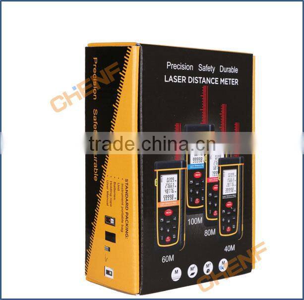 New Arrival Laser distance meter Rangefinder Range finder with Tape Bubble Level measure Area/Volume OEM