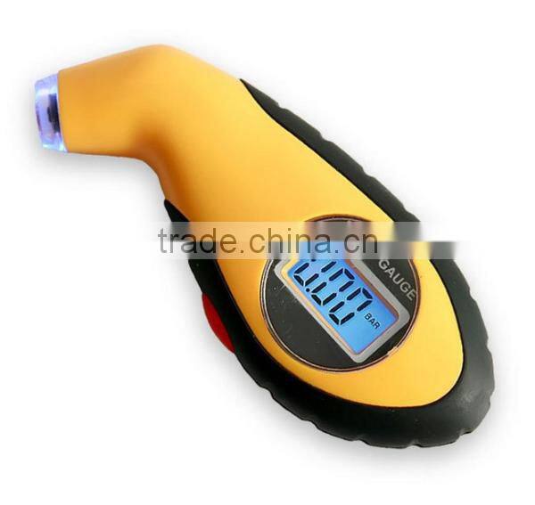 LCD Display Digital Tire Pressure Gauge with LED Flashlight