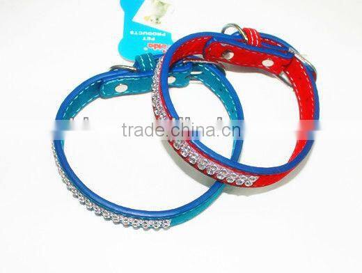 diamond crystals dog collar with different size