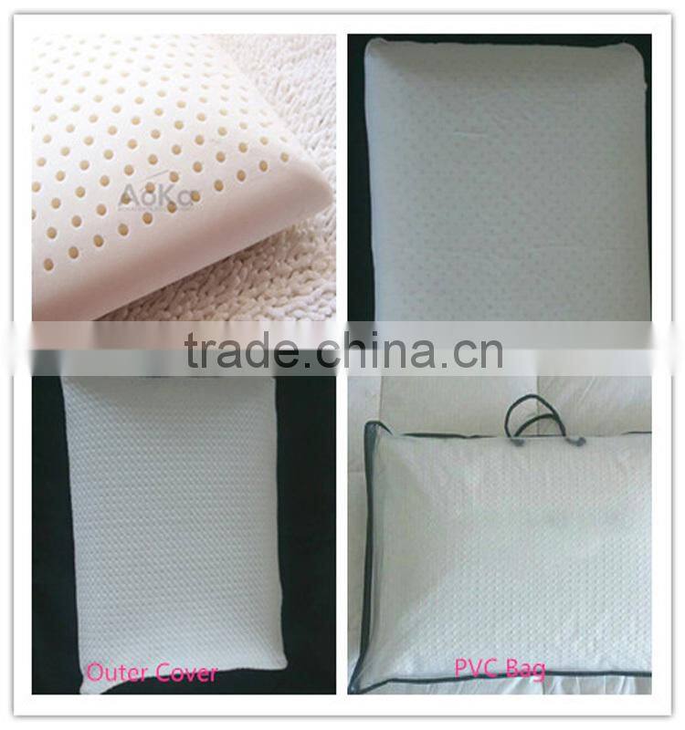 Dunlop Latex Pillow 60x40x16cm Profile with Polyester Inner Cover and Stretch Knit Outer Cover