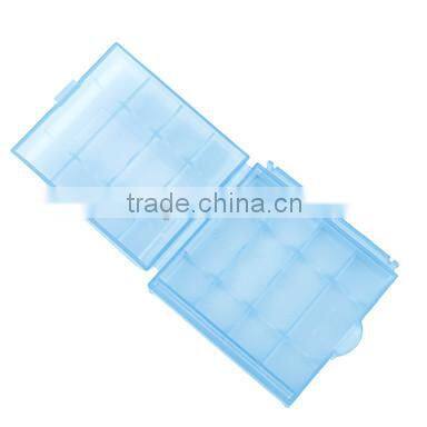 colorful Plastic Case Plastic Transparent 4 x 14500/AA Battery Case