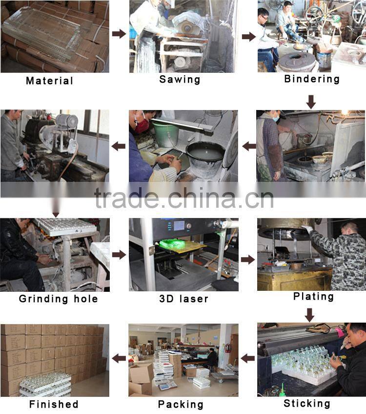 2016 newest wedding favor 3d printing crystal photo frame