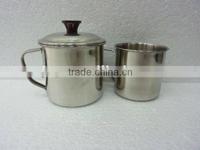 Stainless Steel Tableware Mug Set