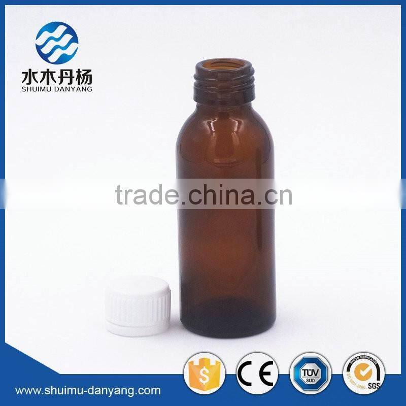 100ml amber glass pharmacetical bottle for liquid medicine