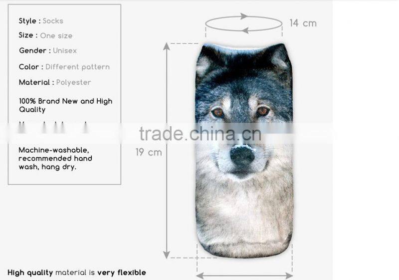 No Show Custom Sublimation Photo Print Socks