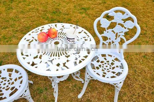 High quality outdoor metal bistro table and chair set/outdoor furnitur table chairs manufacturer