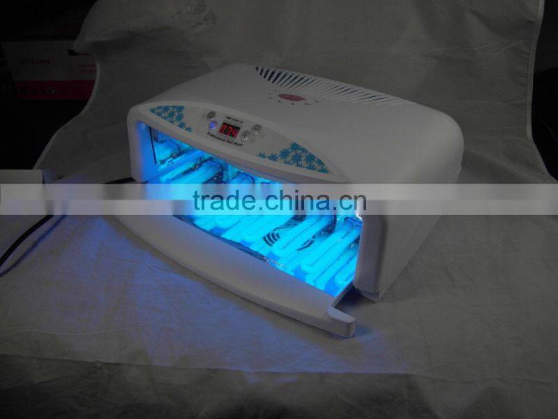 Powerful 54 watts UV Gel Nail Dryer Machine Gel Curing UV Light with timer and fans , can cure both hand and foot