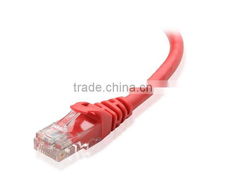 red colour , BC and CCA material unshield patch cord