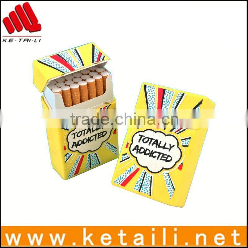 Cheap High Quality Cigarette case/ cigarette box/silicone cigarette pack cover with custom printing