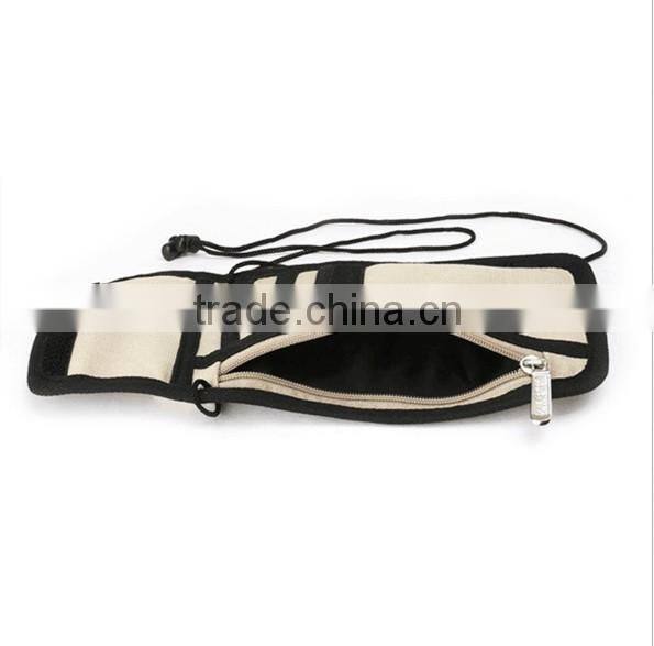 Genuine Neck Hanging Boarding Pass Holder Travel Document Organizer Passport Holder