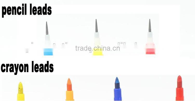 5PCS heart shape Stackable coloring pencils stockable coloring pen