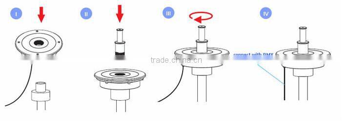 waterproof decoration fountain water led rgb 9W