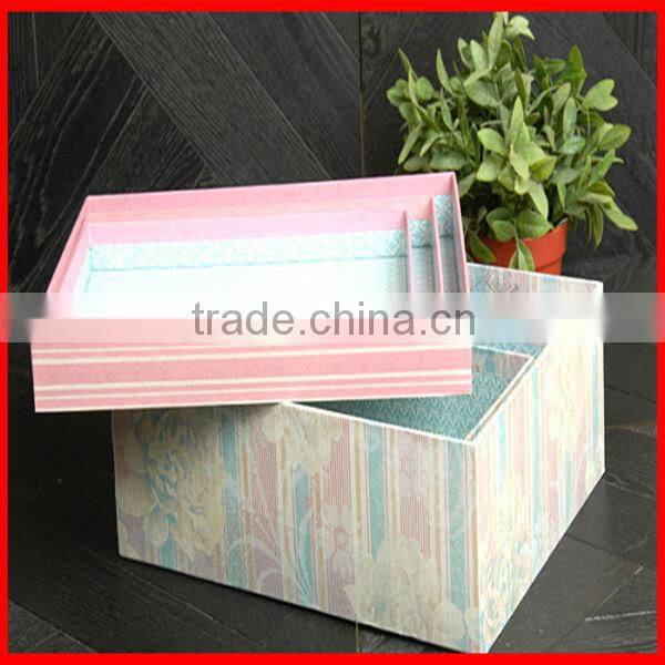 Fresh Pink Design High Grade Gift Paper Clothes Storage Box Wholesale