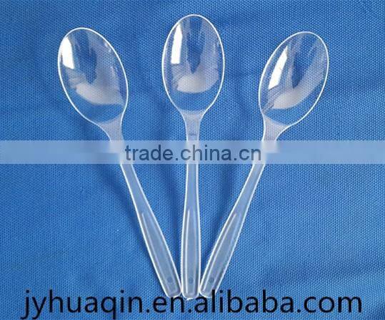 clear ps material plastic spoon
