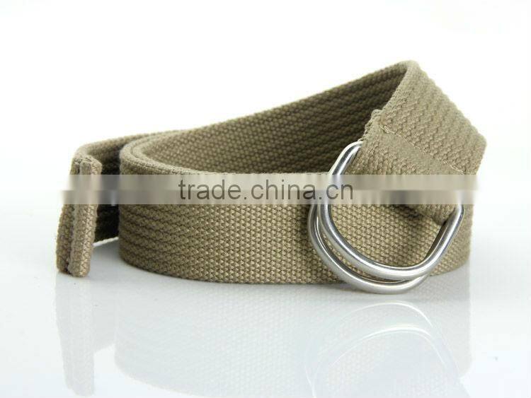 Men's 3mm Heavy Duty Webbing Waist Belt with Double D-ring Closure