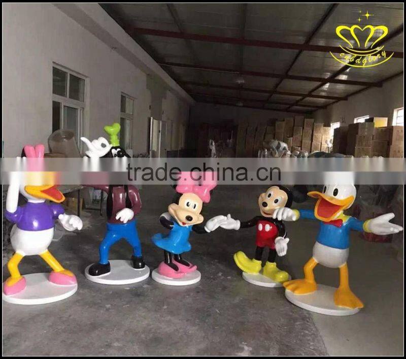 Custom outdoor landscape sculpture FRP cartoon Mitch Mini painting exhibition decorative sculpture